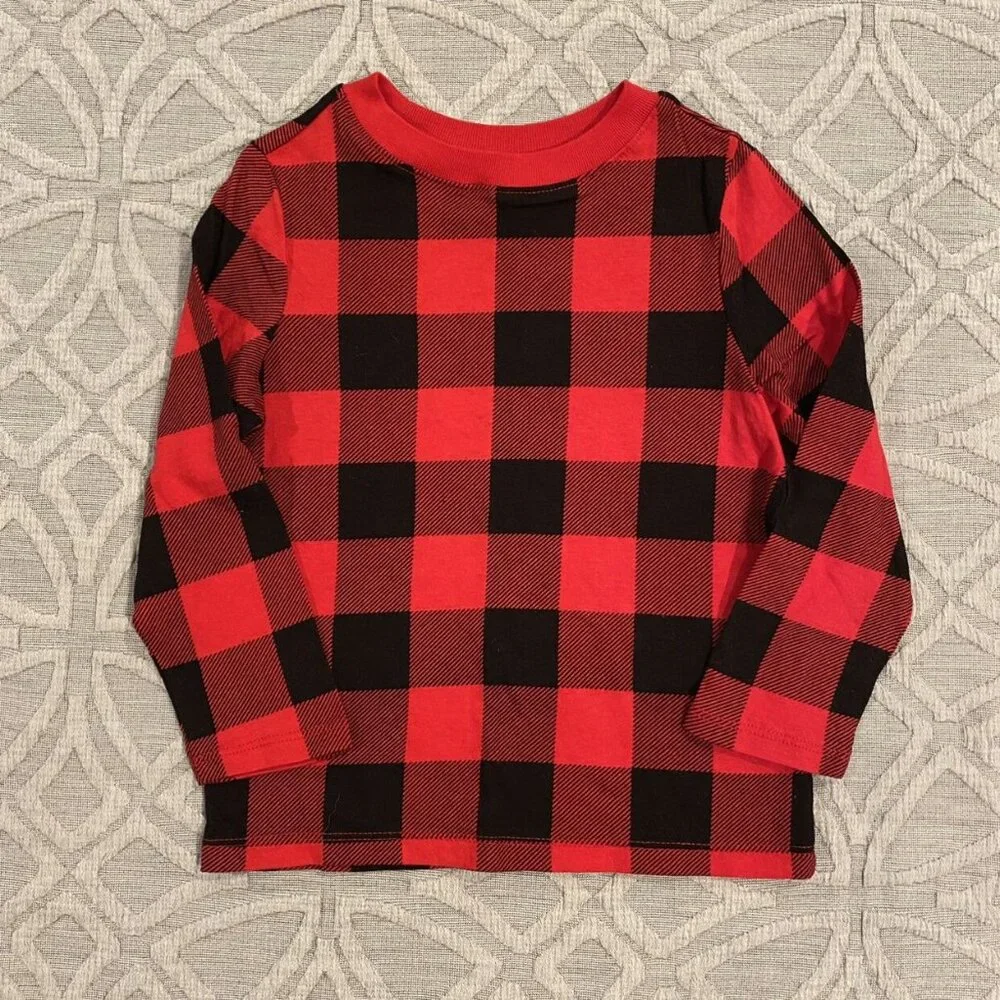 Old Navy 3T Red Buffalo Plaid Shirt
